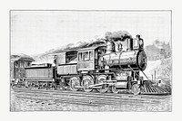 Compound locomotive published by <a href="https://www.rawpixel.com/search/Sampson%20Low%20and%20Marston?sort=curated&amp;page=1">Sampson Low and Marston</a> (1894). Original from the British Library. Digitally enhanced by rawpixel.