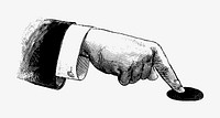 Pointing hand illustration vector