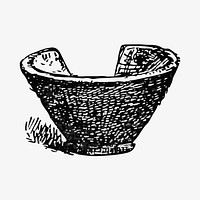 Antique pottery illustration vector