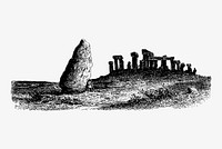Stonehenge illustration vector