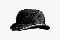Vintage European style bob hat engraving