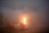 Jason&ndash;3 launch (2016). Original from Official SpaceX Photos. Digitally enhanced by rawpixel.