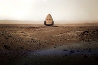 Dragon to Mars (2015). Original from Official SpaceX Photos. Digitally enhanced by rawpixel.