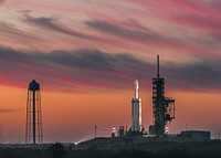 Falcon Heavy Demo Mission (2018). Original from Official SpaceX Photos. Digitally enhanced by rawpixel.