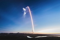Iridium&ndash;4 Mission (2017). Original from Official SpaceX Photos. Digitally enhanced by rawpixel.