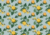 Yellow roses wallpaper design illustration