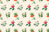Hand drawn floral wallpaper illustration