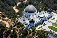 Aerial view of Griffit Observatory.