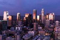 Skyline view of Los Angeles, California. Original image from Carol M. Highsmith&rsquo;s America. Digitally enhanced by rawpixel.