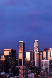 Skyline view of Los Angeles, California. Original image from Carol M. Highsmith’s America. Digitally enhanced by rawpixel.