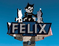 Appropriate sign for the Felix Chevrolet automobile dealership in Los Angeles, California. Original image from Carol M. Highsmith’s America. Digitally enhanced by rawpixel.