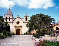 Carmel Mission Basilica. Original image from Carol M. Highsmith&rsquo;s America. Digitally enhanced by rawpixel.