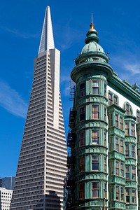 The Transamerica Pyramid is the tallest skyscraper in the San Francisco skyline and one of its most iconic.