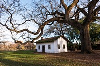 The adobe home of William Ide at the William B. Ide Adobe State Historic Park in Red Bluff, California.