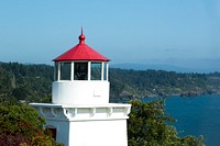 Trinidad Memorial Lighthouse in Trinidad, California. Original image from <a href="https://www.rawpixel.com/search/carol%20m.%20highsmith?sort=curated&amp;page=1">Carol M. Highsmith</a>&rsquo;s America. Digitally enhanced by rawpixel.