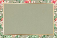 Vintage floral frame design element