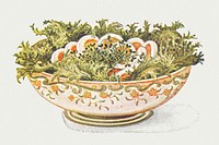 Vintage hand drawn egg salad design element