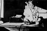 Young child listening to a radio (ca. 1920). Original image from State Library of Queensland. Digitally enhanced by rawpixel. 