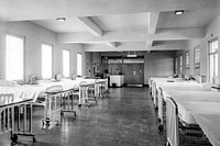 The open neuropsychiatric ward, U.S. Naval Hospital, Guam, Marianas Islands (1954). Original image from National Museum of Health and Medicine. Digitally enhanced by rawpixel.