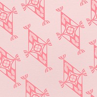 Vintage pink geometric gatsby pattern background, remix from artworks by Samuel Jessurun de Mesquita