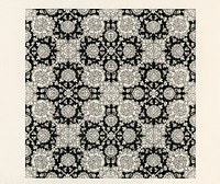 Pattern Illustration. Digitally enhanced from our own original 1888 edition from L'ornement Polychrome by Albert Racine (1825–1893).