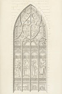 Ancient architecture Illustration. Digitally enhanced from our own original 1888 edition from L'ornement Polychrome by Albert Racine (1825–1893).