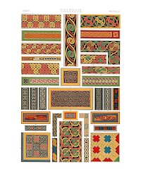 Vintage pattern wall art print and poster.