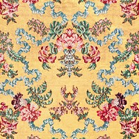 Floral pattern from the 18th century. Original from The Cleveland Museum of Art. Digitally enhanced by rawpixel.