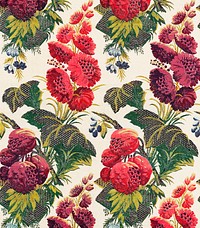 Floral pattern (ca. 1724–1745) in high resolution. Original from The Art Institute of Chicago. Digitally enhanced by rawpixel.