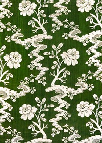 Vintage floral (ca. 1725&ndash;1775) pattern in high resolution. Original from The Art Institute of Chicago. Digitally enhanced by rawpixel.