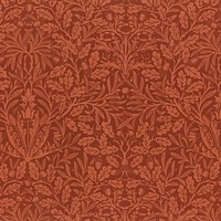Vintage red botanical pattern background vector