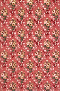 Vintage floral wallpaper (ca. 1907&ndash;1908) in high resolution. Original from The Smithsonian. Digitally enhanced by rawpixel.