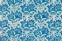 Blooming flowers vector blue pattern background vintage style