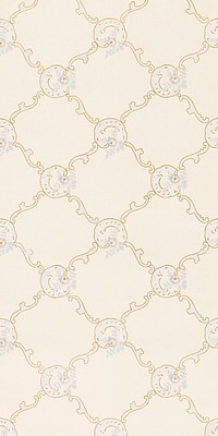 Acanthus foliage wallpaper (1860) pattern in high resolution by Frederick Beck &amp; Co. Original from The Smithsonian. Digitally enhanced by rawpixel.