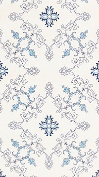 Vintage Victorian wallpaper (ca. 1905&ndash;1915) in high resolution. Original from The Smithsonian. Digitally enhanced by rawpixel.