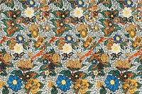 Vintage floral pattern background vector