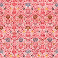 Vintage red floral pattern background image