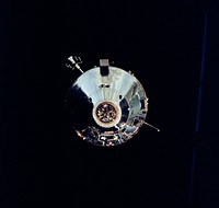 A photograph of the Apollo 9 Command/Service Modules. Original from NASA. Digitally enhanced by rawpixel.