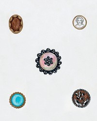 Buttons (1935–1942) by Mary Fitzgerald. Original from The National Galley of Art. Digitally enhanced by rawpixel.