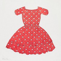 Child's Dress (ca.1936) by Catherine Fowler. Original from The National Gallery of Art. Digitally enhanced by rawpixel.