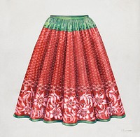 Child's Skirt (ca.1936) by Syrena Swanson. Original from The National Gallery of Art. Digitally enhanced by rawpixel.
