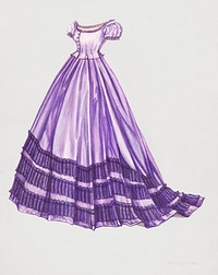 Dress (ca.1938) by Florence Earl. Original from The National Gallery of Art. Digitally enhanced by rawpixel.