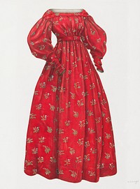 Dress (1935/1942). Original from The National Gallery of Art. Digitally enhanced by rawpixel.