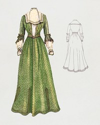 Dress (c. 1937) by Ray Price. Original from The National Gallery of Art. Digitally enhanced by rawpixel.