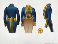Coat of Naval Lieutenant (ca.1936) by B. Berndt and Gordon Saltar. Original from The National Gallery of Art. Digitally enhanced by rawpixel.