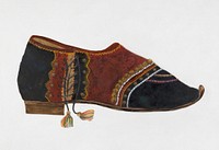 Man's Dancing Shoe (c. 1936) by Ann Gene Buckley. Original from The National Gallery of Art. Digitally enhanced by rawpixel.