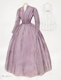 Quaker Dress (c. 1936) by Sara Garfinkel. Original from The National Gallery of Art. Digitally enhanced by rawpixel.