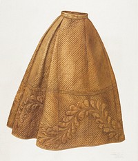 Quilted petticoat (1935&ndash;1942) by Julie C. Brush. Original from The National Gallery of Art. Digitally enhanced by rawpixel.