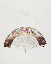 Fan (c. 1936) by Jessie M. Benge. Original from The National Gallery of Art. Digitally enhanced by rawpixel.