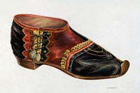 Velvet Shoe (c. 1937) by Gerald Transpota. Original from The National Gallery of Art. Digitally enhanced by rawpixel.